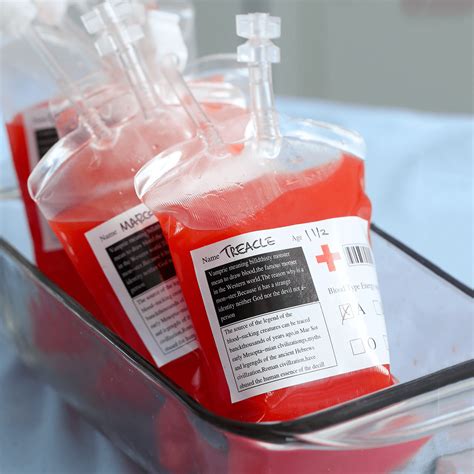 iv blood bag drink